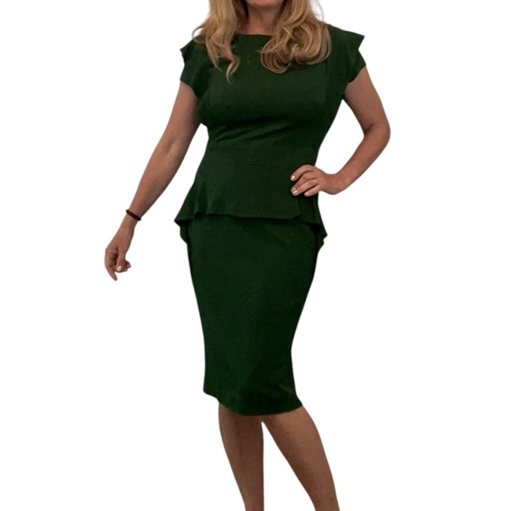 Azadeh Couture Peplum Dress